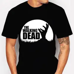 Новая модная мужская футболка с коротким рукавом, летняя футболка с надписью «Walking Dead beauty Drama English», футболки в европейском и американском