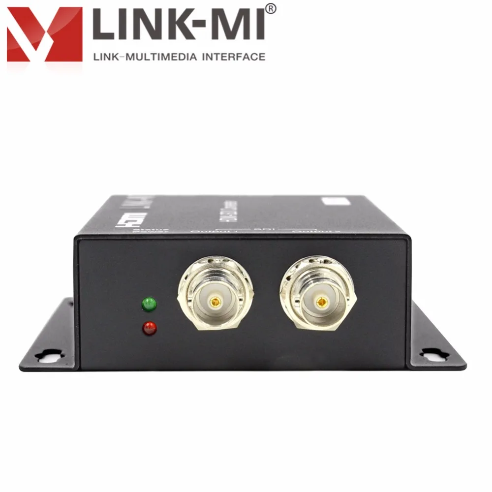 LINK-MI LM-HSD1 HDMI к SDI конвертер Поддержка 1080 p/60 Гц распределить 1 HDMI источник до 2 SDI выхода одновременно