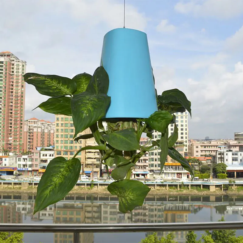 Sky Garden Creative Aerial Flower Pot Plastic Hanging Pot Orchid Pot Upside Down Small Flower Pot Inverted Planter Gardening Sky Garden Creative Aerial Flower Pot Plastic Hanging Pot Orchid Pot Upside Down Small Flower Pot Inverted Planter Gardening