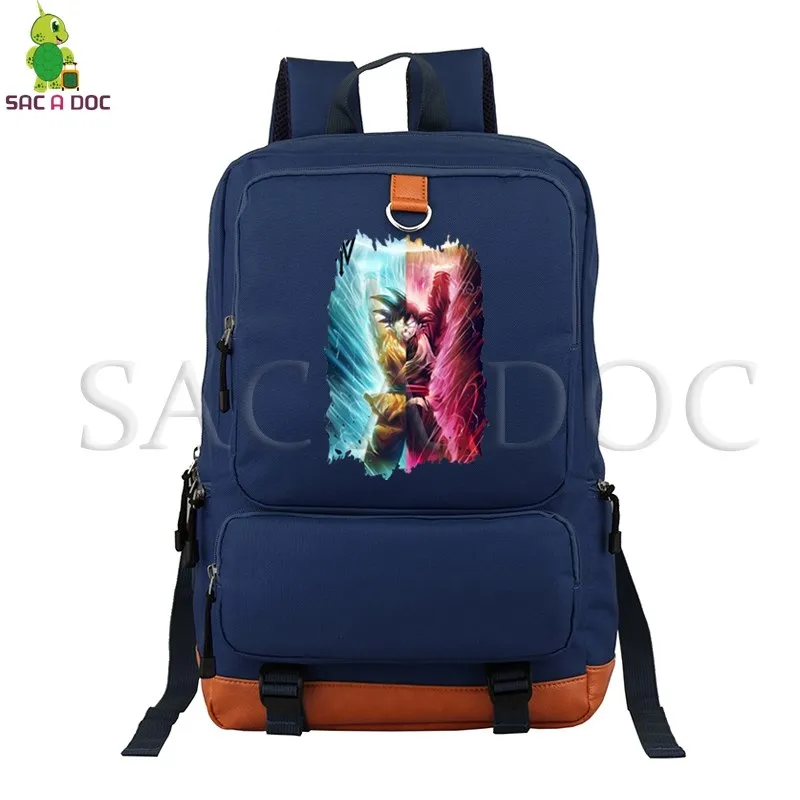 Dragon Ball Z рюкзак Супер Саян Гоку Вегета рюкзак для ноутбука с рисунком для подростков студентов школьные и дорожные сумки - Цвет: 23