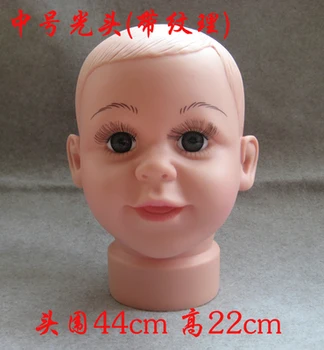 

CAMMITEVER 44cm Boy Baby Child Kid Mannequin Head Model Set for Hats Caps Wigs Sunglasses Show Display
