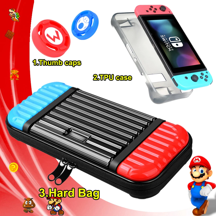 

Nintend Switch Accessories NS Console Hard Carrying Storage Travel Bag TPU Case Skin Nintendoswitch for Nintendo Switch Game