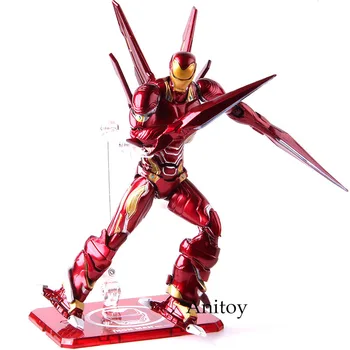 

Marvel Avengers Infinity War Iron Man Nono Weapon Set MK50 Action Figure Ironman PVC Collectible Model Toy 16cm