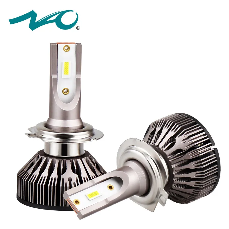 

H7 turbo led h4 bulb h11 led h1 car led headlights hb4 hb3 lamp for auto 12V h8 beam h9 9006 9005 car Light moto bulb 6000K NAO
