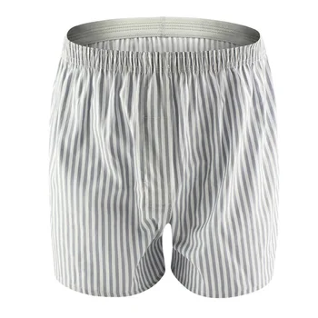 

Mens Underwear Boxers Loose Striped Shorts Men's Panties Cotton Soft Large Arrow Pants At Home Underpants Cueca Men Boxer Shorts