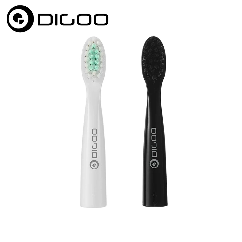 

2Pcs Digoo DG-LS11 Smart Home Automation Modules Folding Travel Sonic Electric for Toothbrush Heads Black & White for Adult