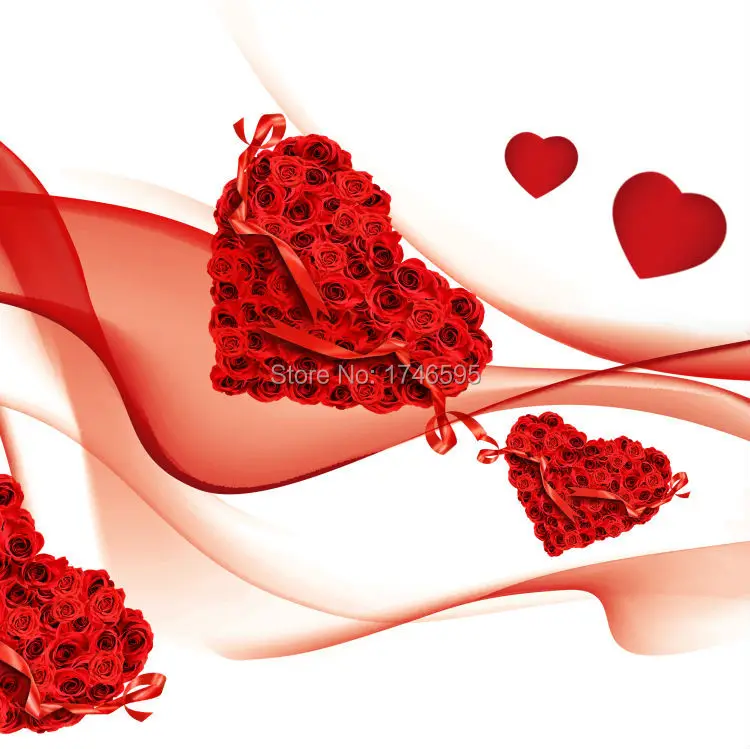 red heart rose flower-2