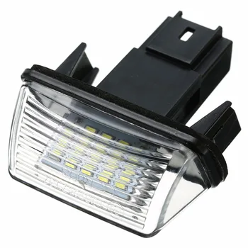 1pc New 12V Car 18 LED License Plate Light Number Plate Lamp For Citroen C3/C4/C5/C6 For Peugeot 206/207/307/308 2018 hot sale sale words car case for citroen c2 c4 c5 ds 3 4 5 ds6 ds5 peugeot 307 206 308 207 406 408 301 trim board sub