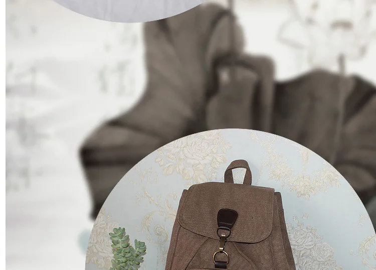 Винтаж Для женщин рюкзак цветочный Hand-рюкзаки с рисунком холст Сумка дорожная Лен рюкзак школьный женщина Mochila