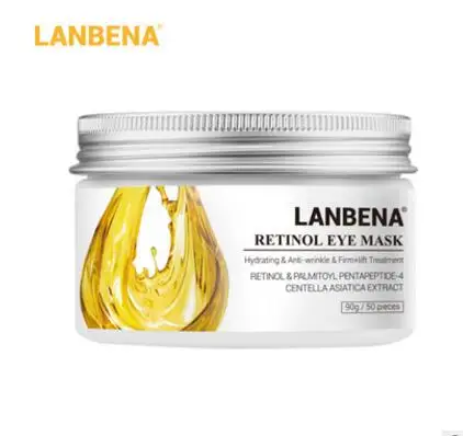 LANBENA маска для глаз Retinol, гиалуроновая кислота, сыворотка для глаз, уменьшает темные круги, мешки, морщины у глаз восстанавливающий, увлажняющий подтяжка кожи уход за кожей - Цвет: Retinol