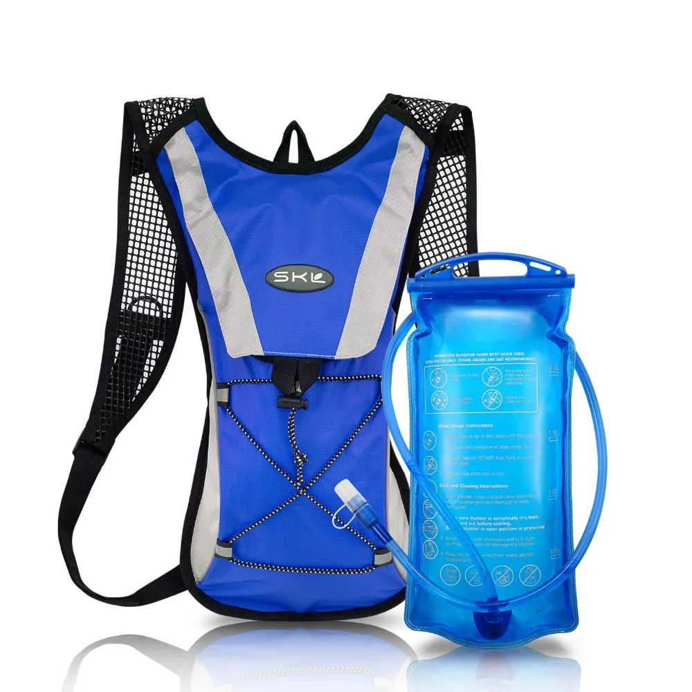 Professional Hydration Pack Rucksack Backpack with 2L(70 oz) Water Bladder Tube System Perfect For Race Hydration Vest Cycling