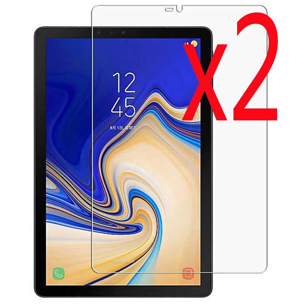 2x films + Clean cloth LCD Clear Screen Protector Transparent Film Guards For Samsung Galaxy Tab S4 10.5 2018 SM-T830 T835 | Компьютеры и