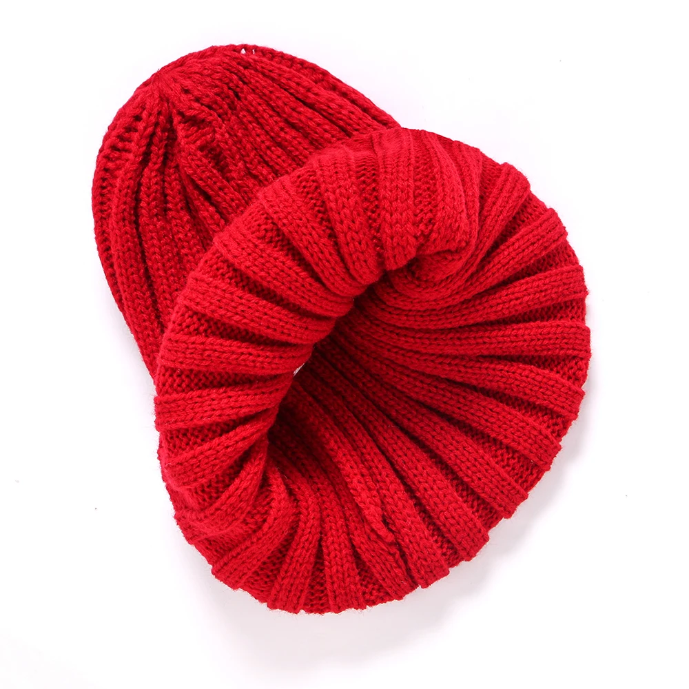 Шапки Новая модная зимняя качественная акриловая шапка вязаная шапка остроконечная шапка для женщин/женщин 19 цветов