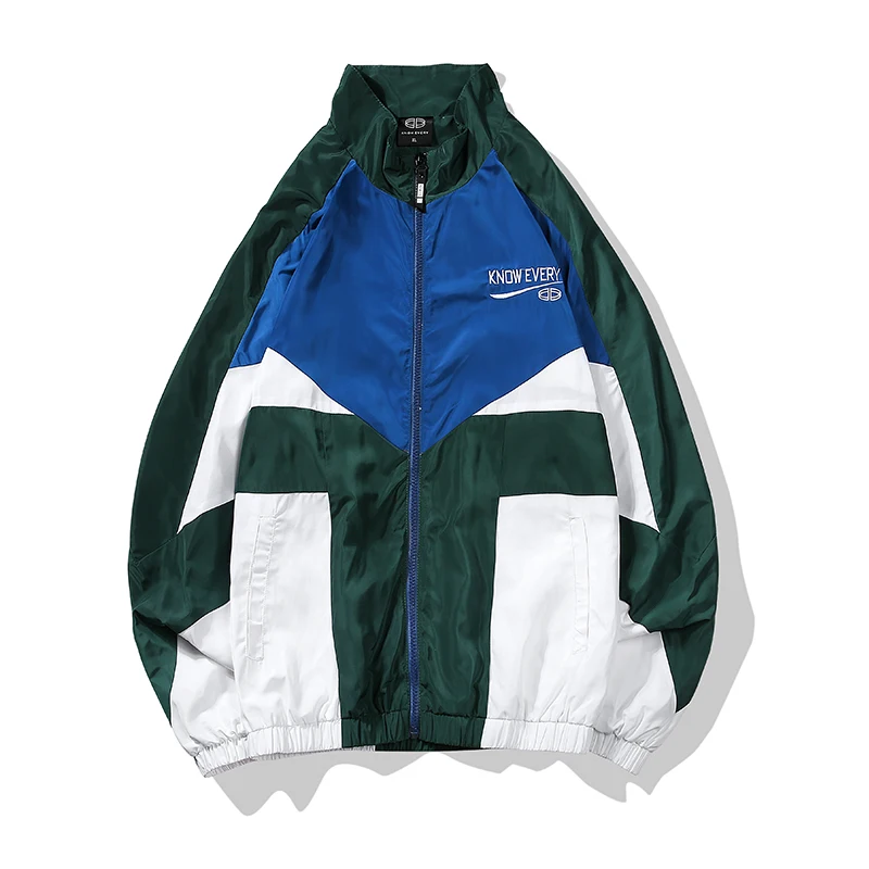

NXH Tide Brand Hip Hop Men Jacket Patchwork Baseball Jacket Streetwear Thin Men Purple Windbreaker Plus Size Men Clothes CJ04