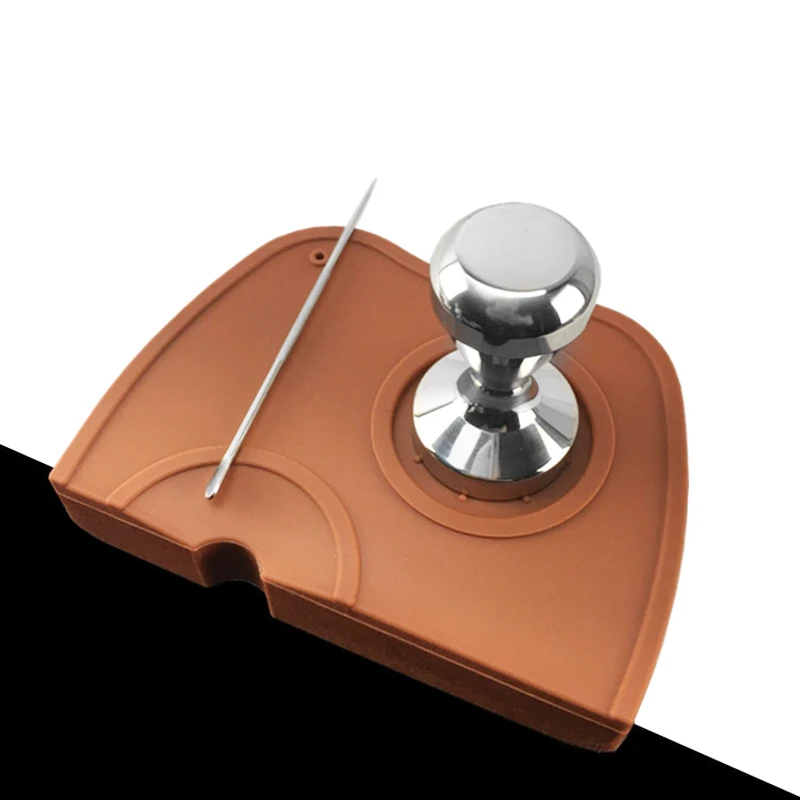 Silicone Coffee Tamper Mat Slip Resistant Pad Home Coffee Tea Tools