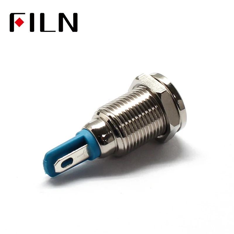 10mm LED Metal Indicator Light Waterproof IP67 Signal Lamp 3V 5V 6V 9V 12V 24V 110V 220V Red Yellow Blue Green White Pilot Seal (3)