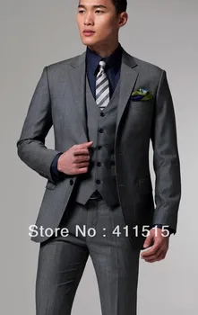 Najtaniej Darmowa Wysyłka/projekt Mężczyźni Garnitur/wykonane Na Zamówienie Dla Tuxedo/ślubu Pan Młody Nosić Slim Fit Mężczyźni Tanie Dla Dress Light Grey Mężczyzn Garnitur Garnitury