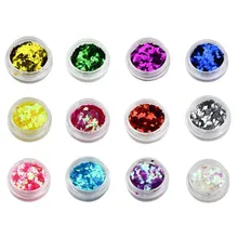 12 шт Красота акриловая пудра пещера акриловый гвоздь порошок из ракушек для 3D УФ скульптура гель Искусство украшение JIU55