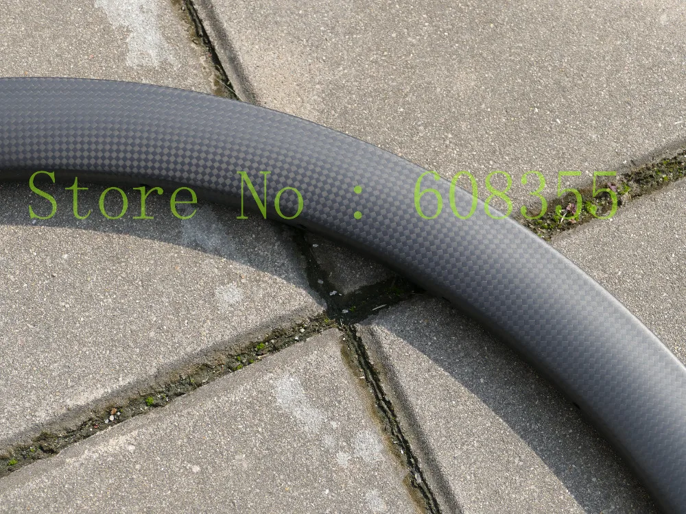 38mm 3k UD Carbon Matt Glossy 700C Road Bike Clincher Wheel Rim for Disc brake