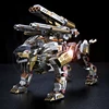 Microworld Models A Roaring Lion Knight model DIY laser cutting Jigsaw puzzle fighter model 3D metal Puzzle Toys for adult gifts 2