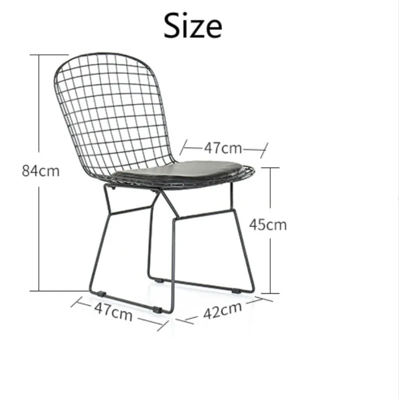 Из Металла Проволочная сетка председатель полый согласования стул спинкой стул творческий простой Утюг обеденный стул