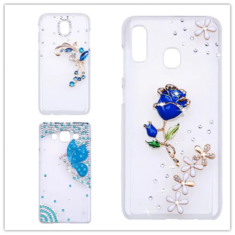

Crystal Rhinestone Case For Samaung Galaxy S10 S8 S9 Plus A30 A50 A10 M20 M10 A5 2017 A6 A8 J4 J6 Plus A9 J8 A7 2018 Hard Cover