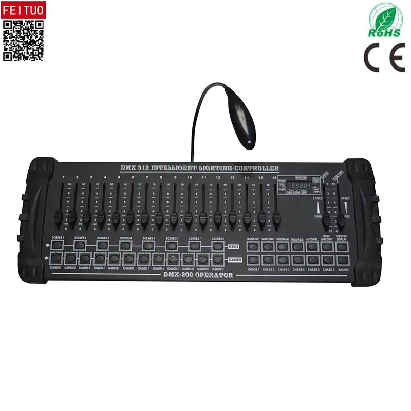 

Free Shipping DMX 200 Controller 192 Output Channel DJ Controller Stage Lighting DMX Console
