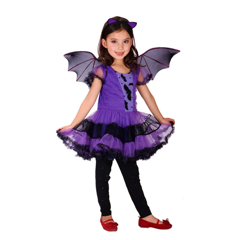 M-XL фантазия; костюмы вампира на Хэллоуин для девочек; детский маскарадный костюм летучей мыши; детский маскарадный костюм для сцены; карнавальное бальное платье в масках