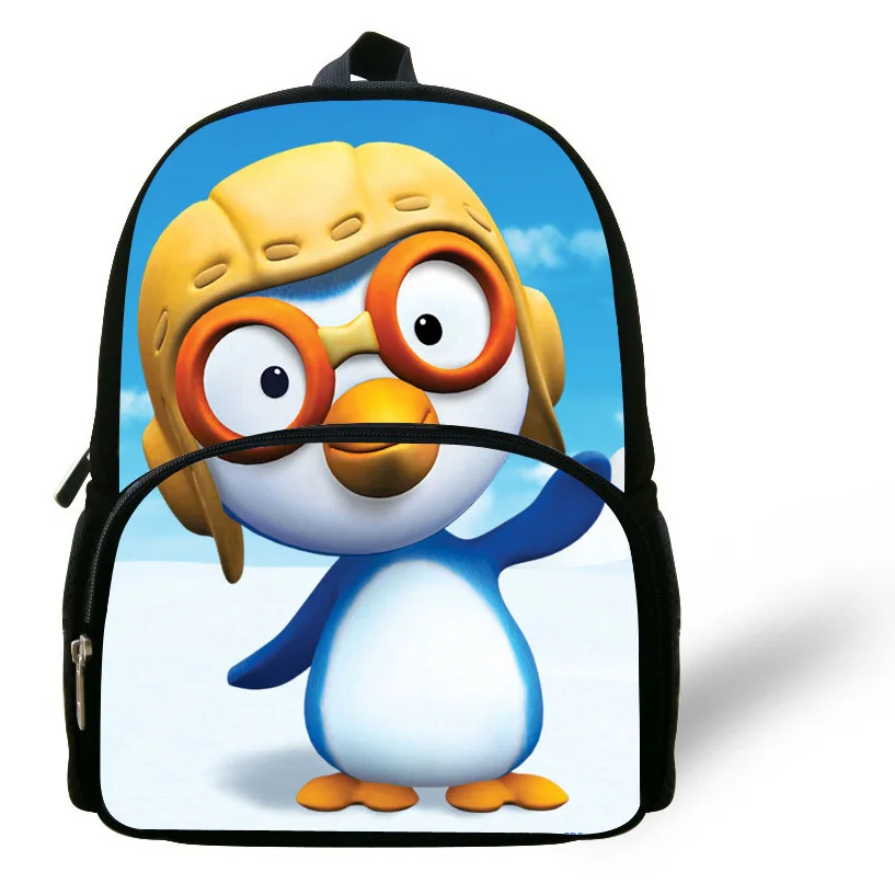 

Cute 12-inch The Little Penguin Pororo Bag School Children Girls Mini Mochila Infantil Pororo Backpack Kids Bags Boys Age 1-6