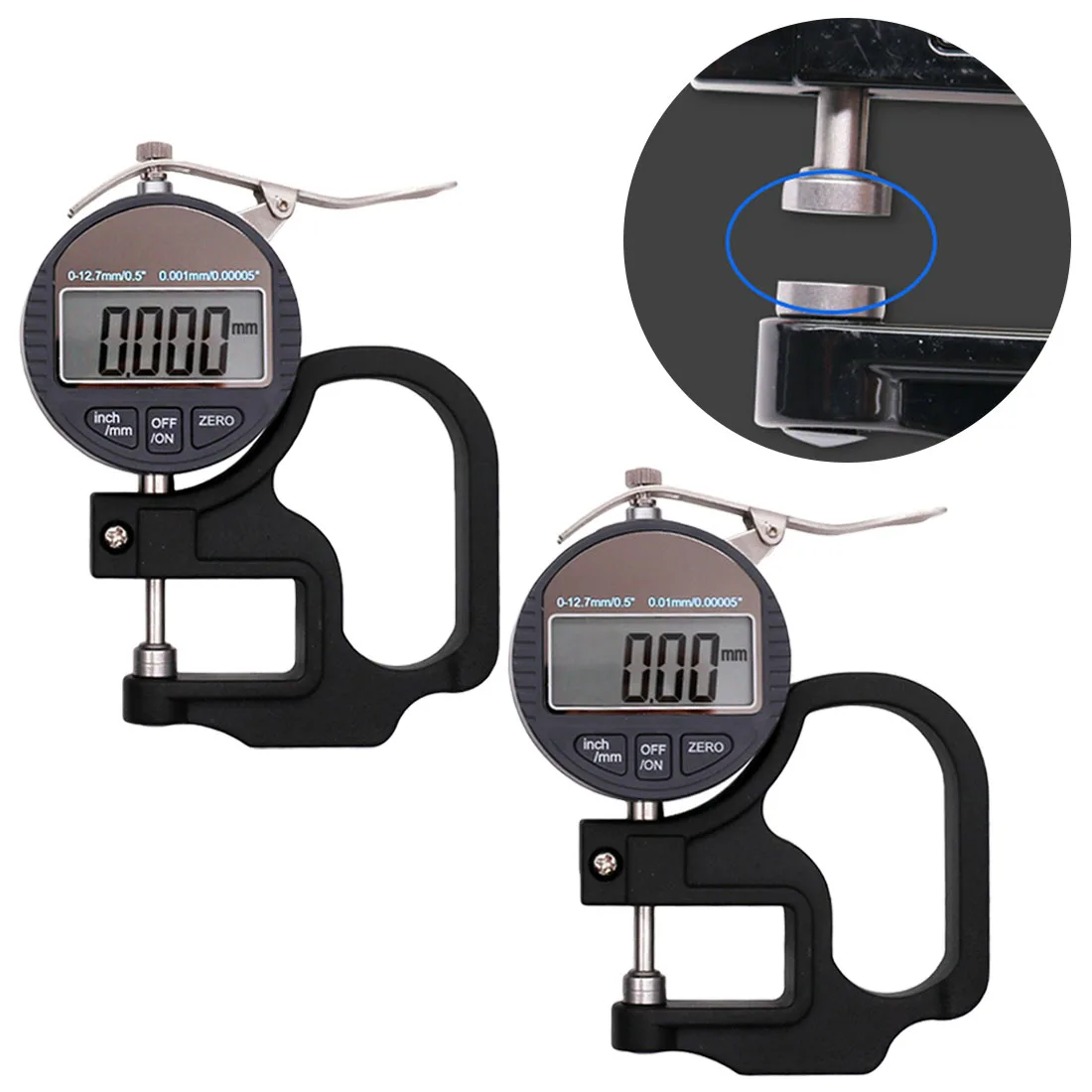 0.001mm/0.01mm Electronic Thickness Gauge Micrometer Thickness Tester