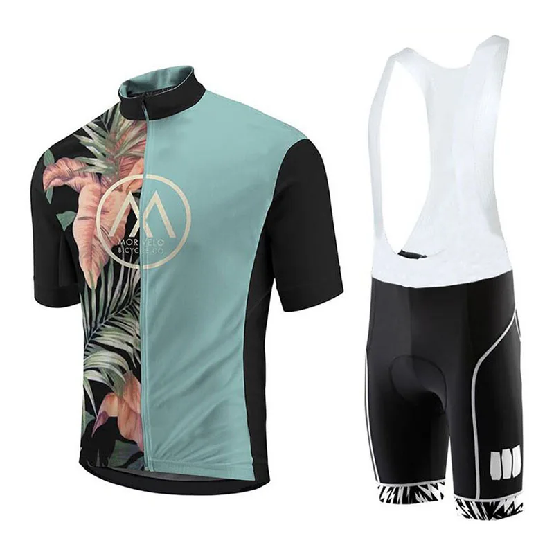 

Ropa ciclismo hombre Morvelo pro team Short Sleeve Summer Riding Breathable Cycling Clothing triathlon cycling Jersey set