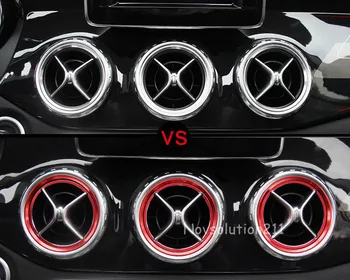 

Car 10pcs Inner+Outer Air Ring Trim For Benz A Class W176 12-16 / B Class W246 13-15