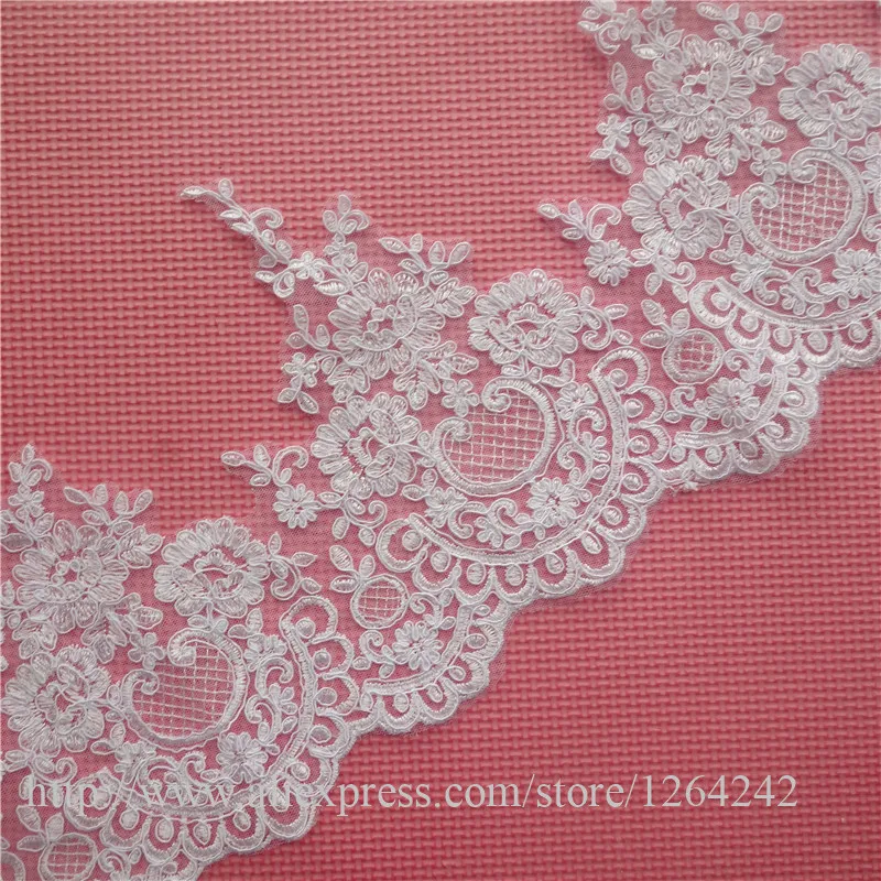 

9Meters Europe Lace Wedding Dress DIY Manual Accessories LaceTrim 200mm LW0270