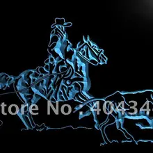 LB736-Ковбои корова Западная Бар Паб светодиодный знак неонового света