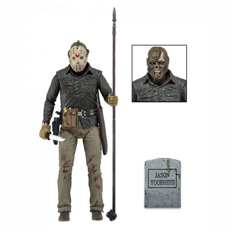 5 видов,, NECA Friday, 13th Part 2, 3, 5 V, 6 VI, 3D Джейсон, Фредди, фигурка, игрушка, кукла, подарок на Рождество, день рождения