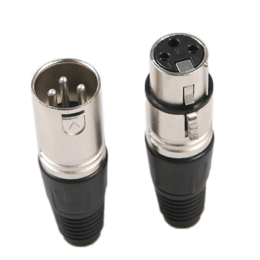 10 Pairs 3Pin Female/Male MIC Jack Plug Audio Microphone Connector