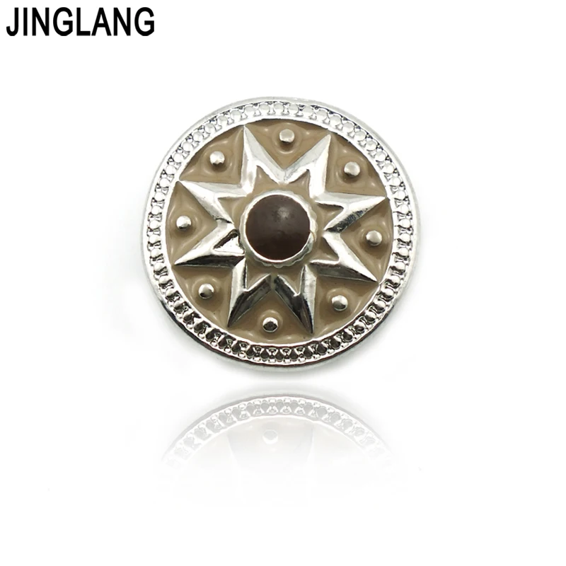 

DIY New Design High Quality Fashion Interchangable Eight-point Star Design Snap Buttons for Bracelets Accessories
