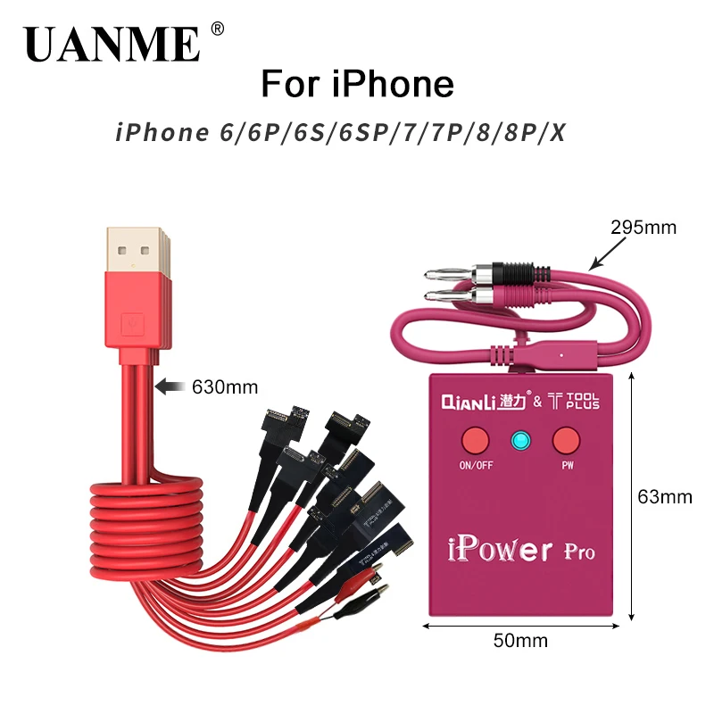UANME Power Supply Test Cable With ON/OFF Switch iPower Pro for iPhone 6G/6P/6S/6SP/7G/7P/8G/8P/X DC Power Control Test Cable UANME Power Supply Test Cable With ON/OFF Switch iPower Pro for iPhone 6G/6P/6S/6SP/7G/7P/8G/8P/X DC Power Control Test Cable