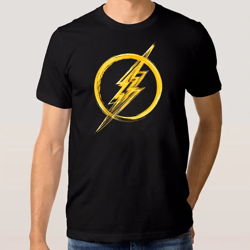 Флэш-футболка Для Мужчин's женщин новый хлопок Superhero Tee XS-3XL мужчин короткий