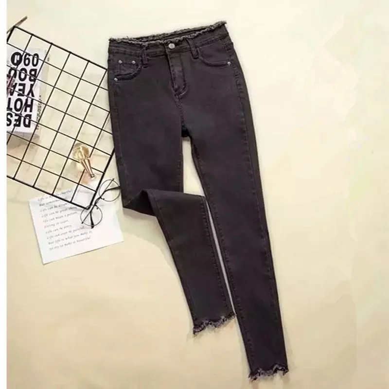 JUJULAND 2019 Jeans Female Denim Pants Black Color Womens Jeans Donna Stretch Bottoms Feminino Skinny Pants For Women Trousers JUJULAND 2019 Jeans Female Denim Pants Black Color Womens Jeans Donna Stretch Bottoms Feminino Skinny Pants For Women Trousers