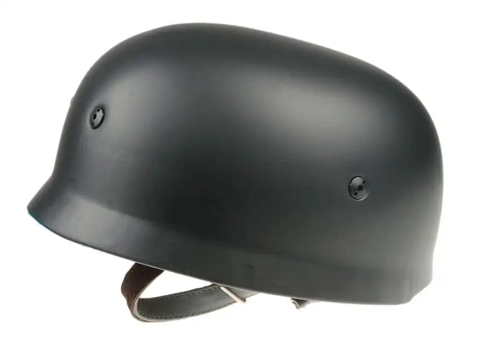 

WWII German Fallschirmjager M38 Steel Helmet Black With Leather Liner Paratrooper Helmet World War 2 German M38 Helmet-GM032