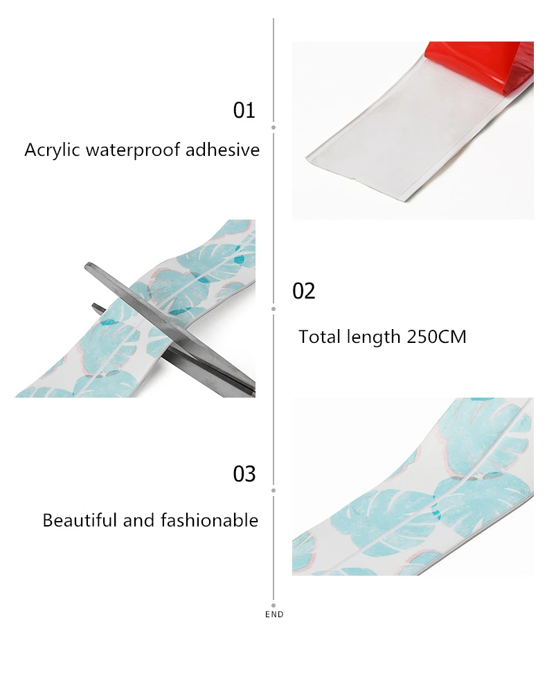 Самоклеящаяся Гибкая влагостойкая лента против плесени украшение дома окантовка красота сшивание может отрезать угловую линию кухни