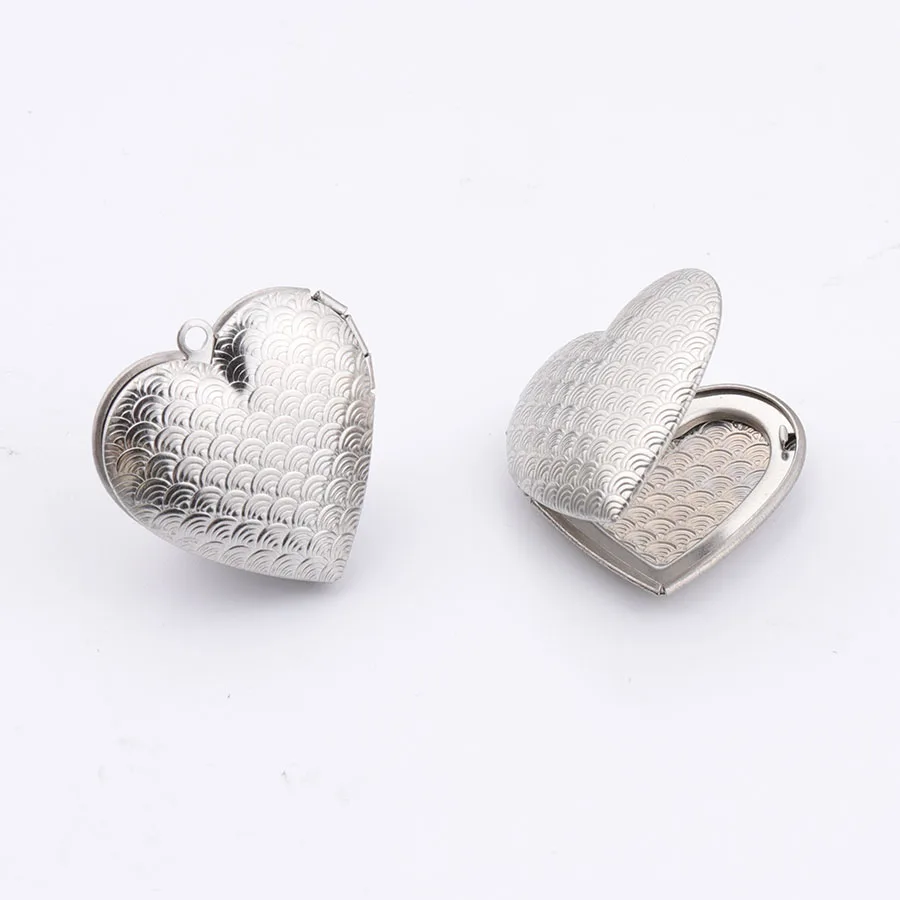 Fnixtar 29 мм * Love Heart кулон с фото нержавеющая сталь цветочный узор сердце Картина