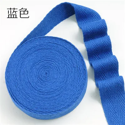 Красочные 10 мм 20 мм шеврон хлопок ленточки для волос Herring Bonebinding Лента кружевная отделка для упаковочные аксессуары DIY 5 метров - Цвет: blue
