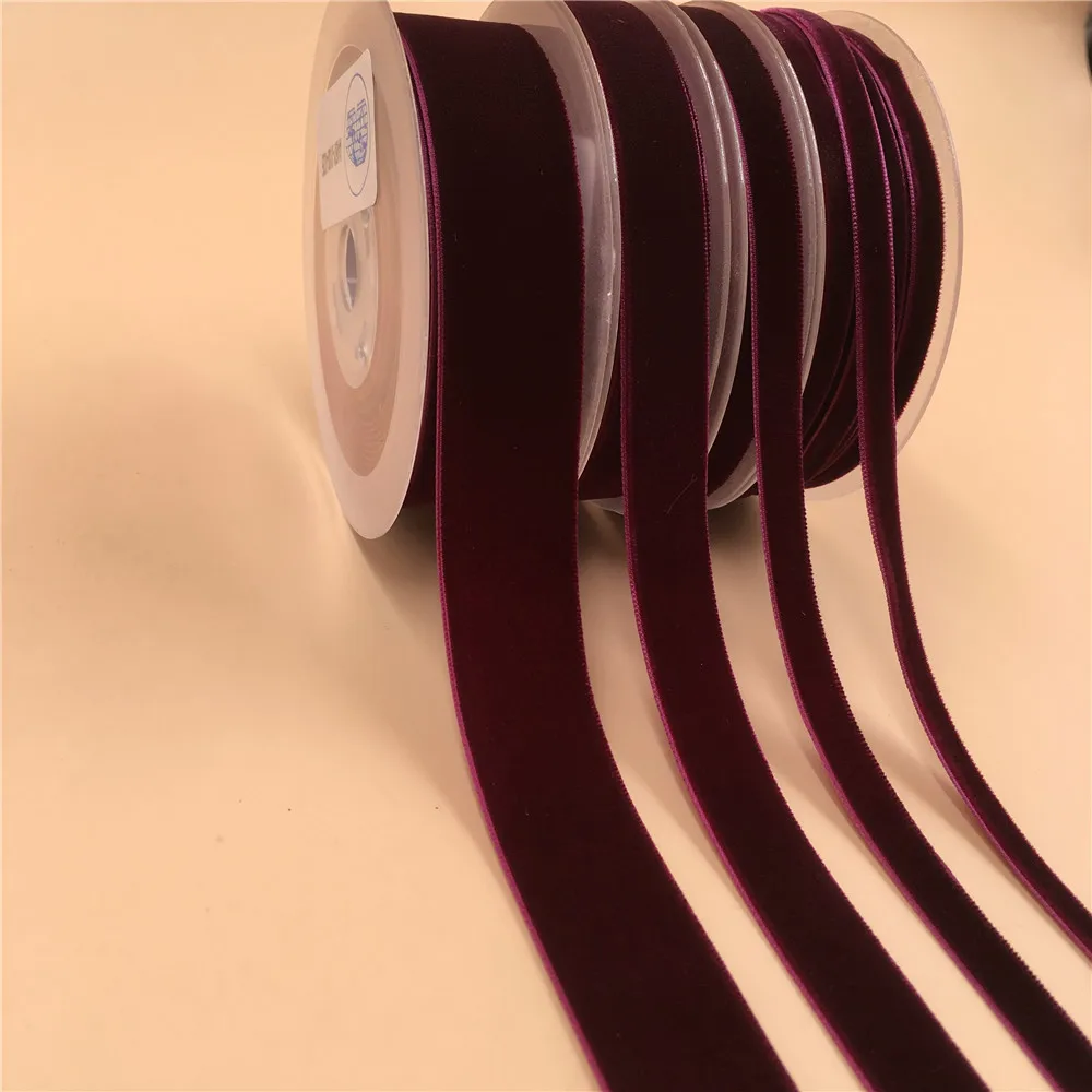 Wired In/Outdoor Velvet Ribbon 2 inch 50 yards Bordeaux