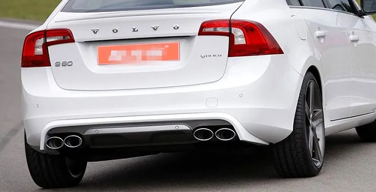 

For Volvo S60 real Spoiler PP Material Car Four out of the posterior lip Tail throat For Volvo S60 s60l S60L 2012-2018