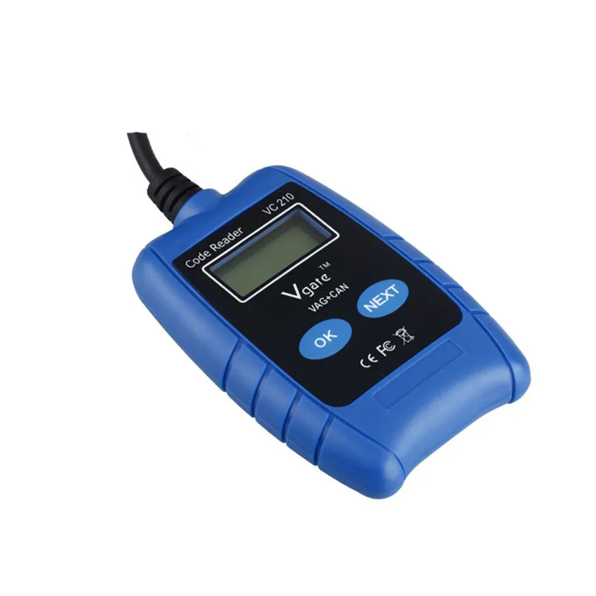 Vgate VC210 OBDII OBD2 считыватель кодов считывание кода ошибки в режиме для V-W/Au-d-i-Авто диагностический сканер штрих-кода