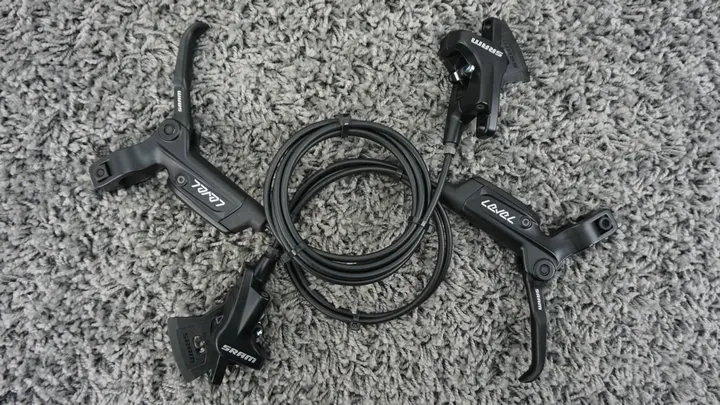 

SRAM LEVEL BRAKE MTB Mountain Bike Hydraulic Disc Brake Front & Rear Black 800/1500mm