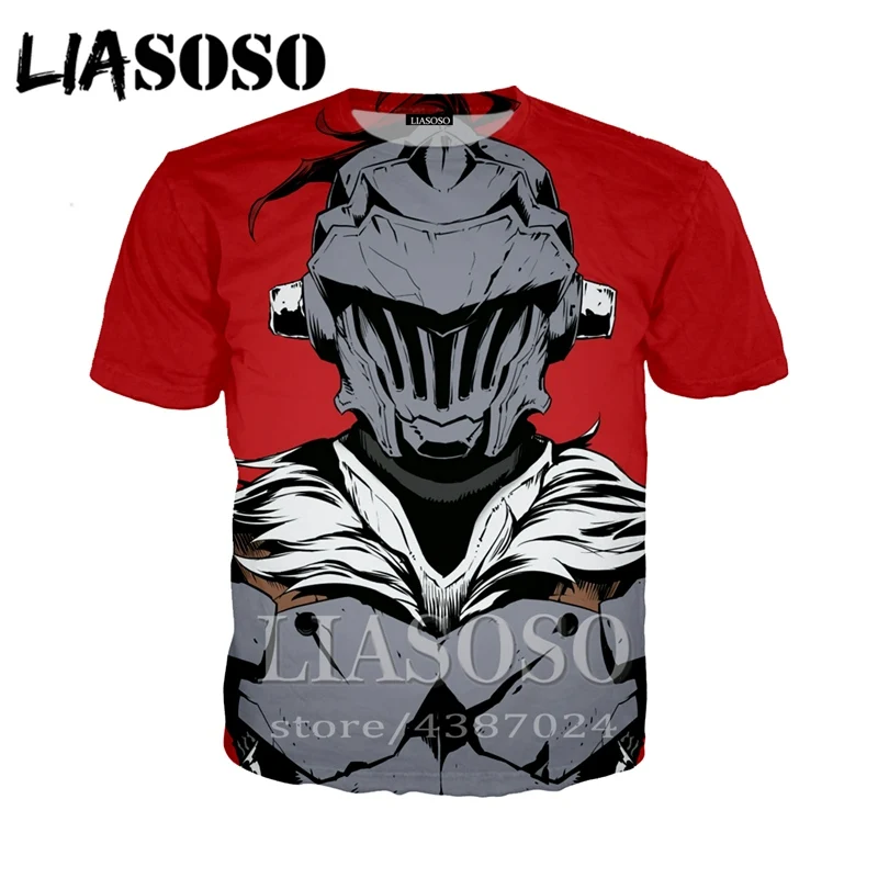 Мужская футболка с 3D принтом LIASOSO модная 3D-принтом Goblin Slayer 2019 | одежда