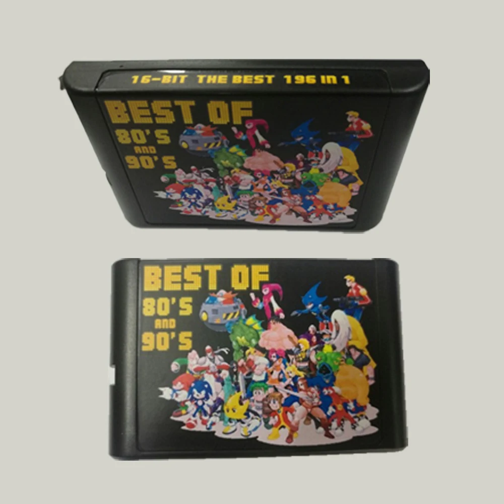 Для Sega Mega Drive 196 в 1 с несколькими играми лучше 112 и 126 игровая карта/картридж 16 бит